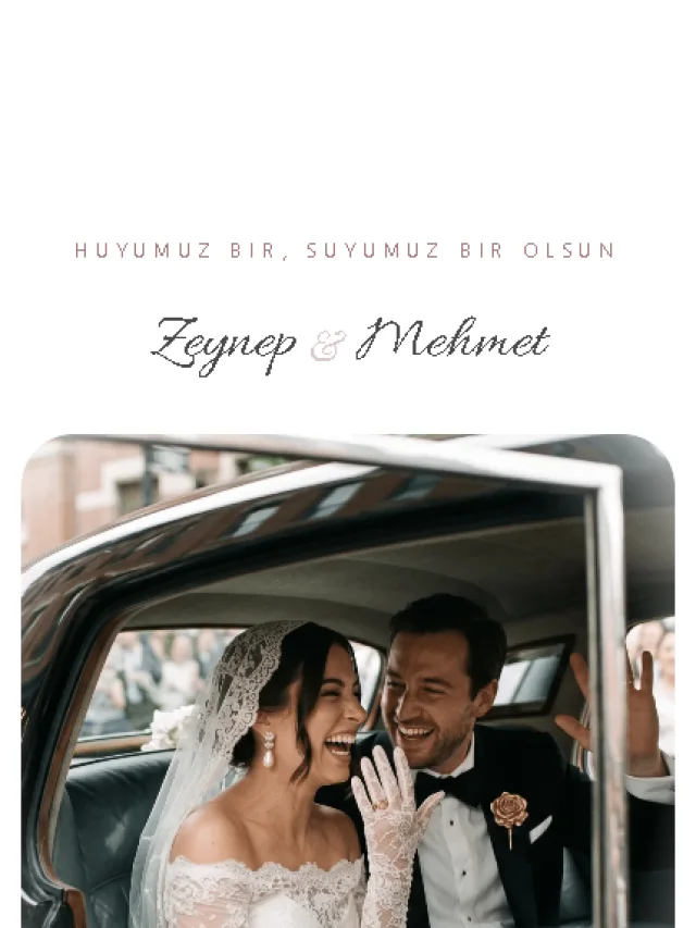 Şakayık dijital davetiye teması — Düğün davetiyesi tasarımı