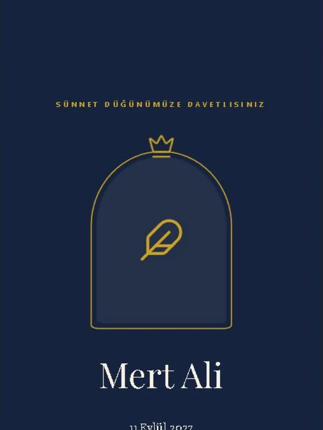 Sorguç dijital davetiye teması — Sünnet davetiyesi tasarımı